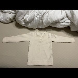 The Simple Folk “The Waffle Top” size 2-3 color undyed gently used waist 20.4